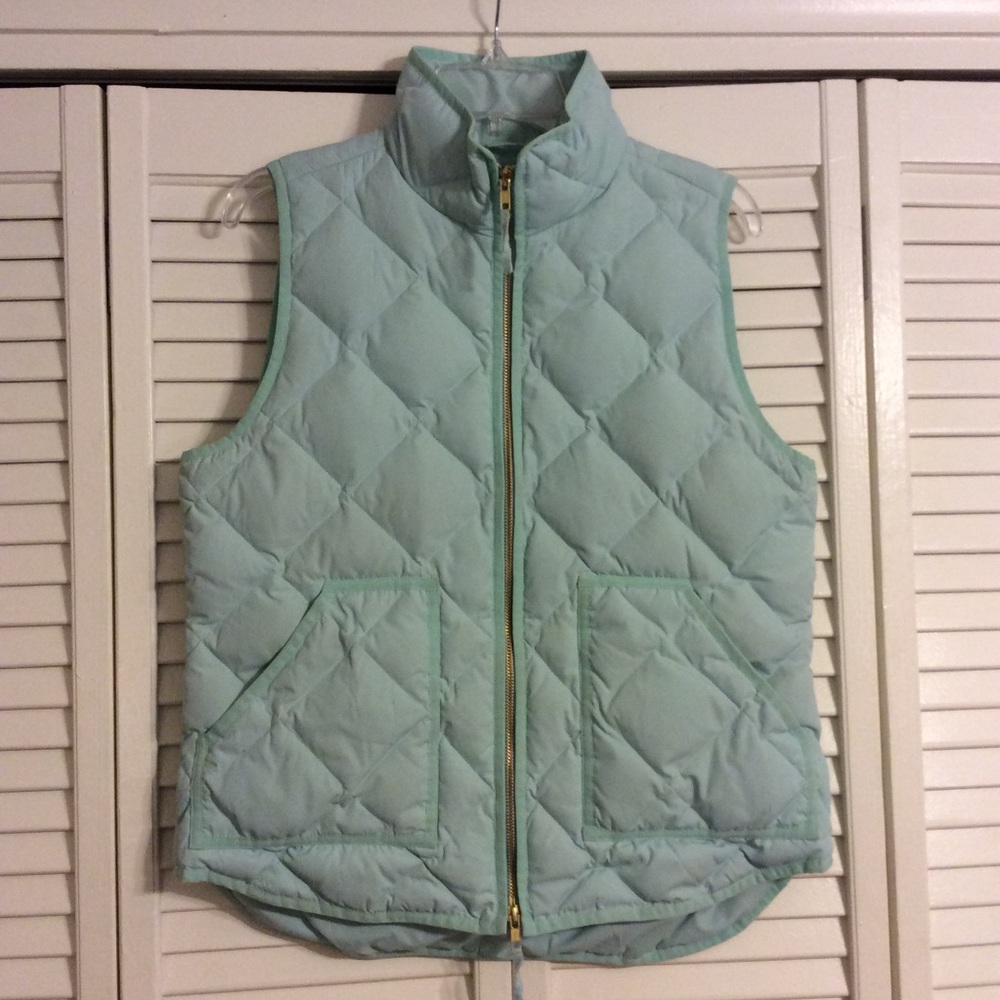J. Crew Mint Excursion Down Vest
